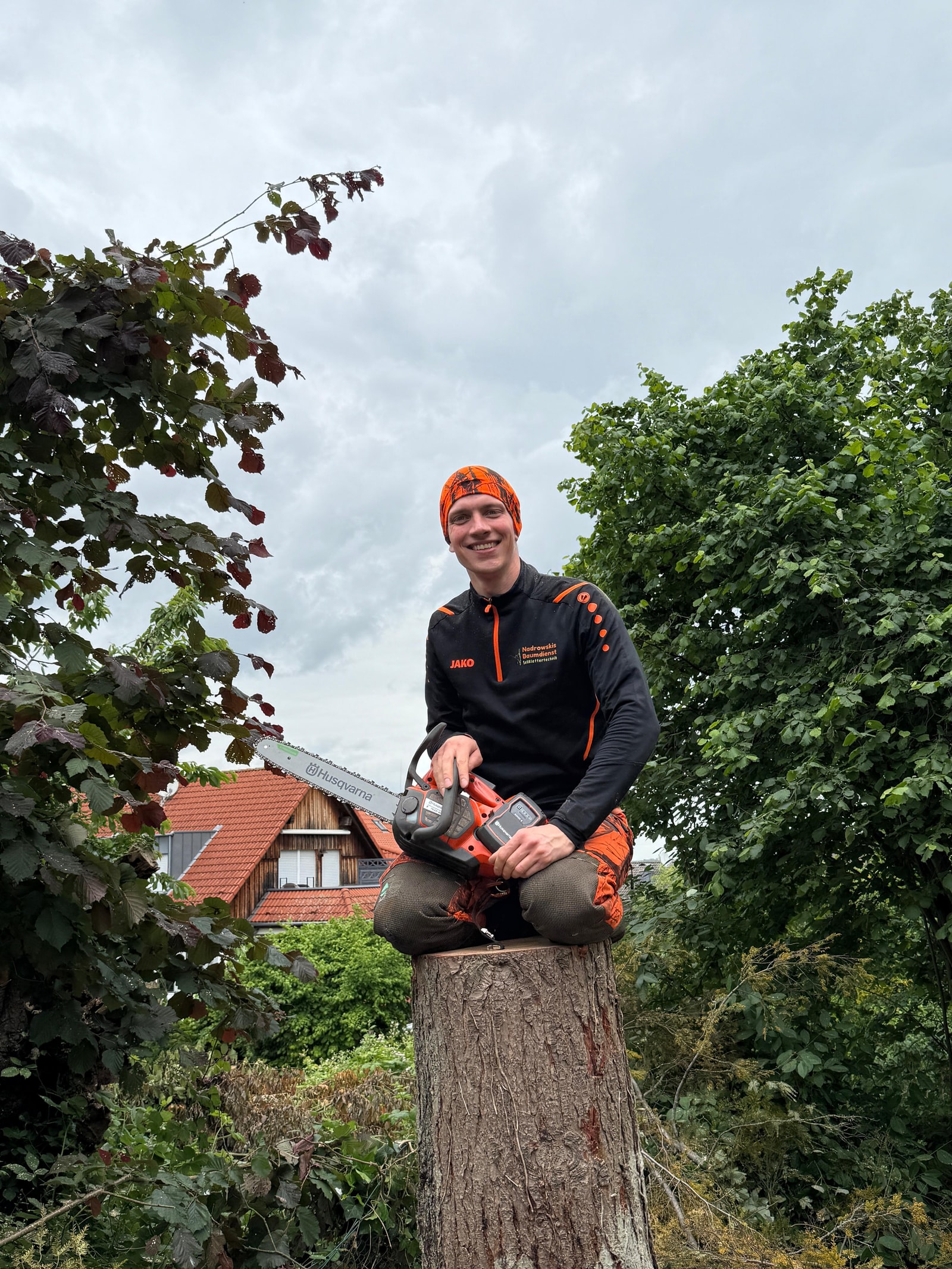 Jonas Nadrowski bei der Arbeit